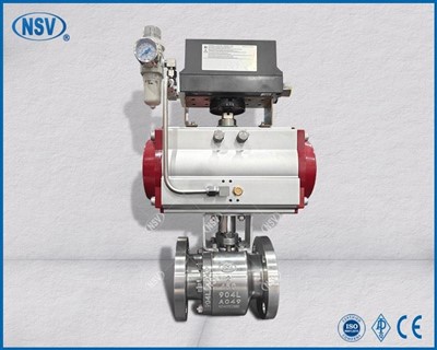 Pneumatinis F904L rutulinis vožtuvas